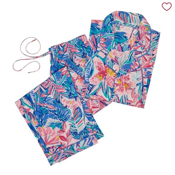 Pottery Barn Teen Other - Pottery Barn Teen Lilly Pulitzer Slathouse Loose Fit Pajama Set NEW